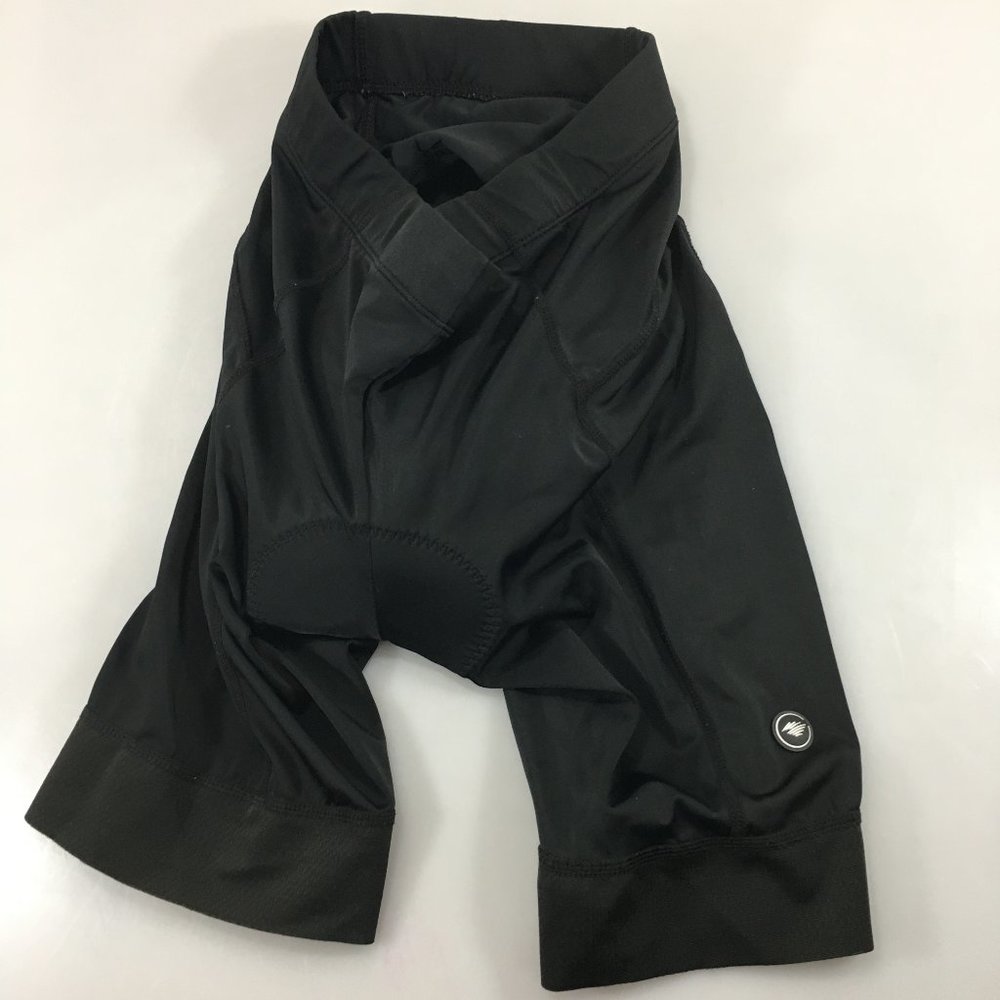 Rion M Black Padded Bike Shorts Back Pocket Reflective